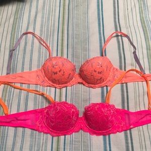 Victoria’s Secret PINK push up Demi bras